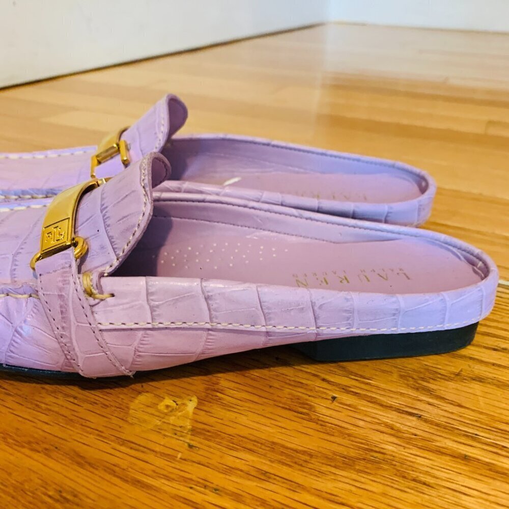 Ralph Lauren Women's Carlene Mules Slides Size 6 B - Picture 11 of 16